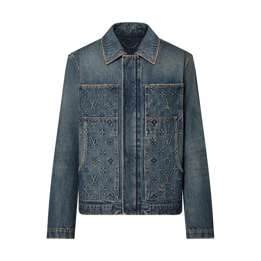 Louis Vuitton Workwear Denim Jacket Carpenter Pants Spring Autumn Long Sleeved Coat And Set #96337