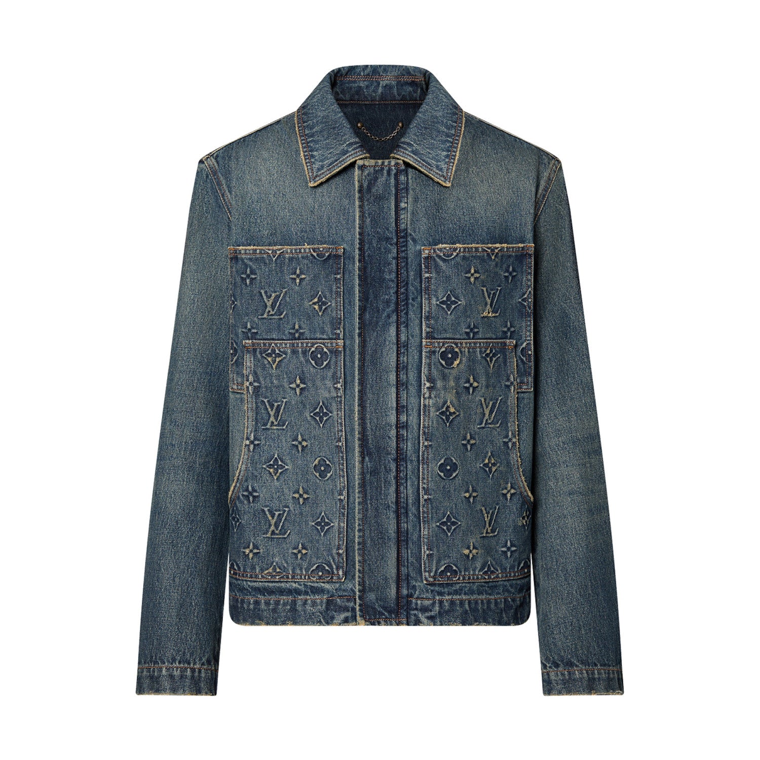 Louis Vuitton Workwear Denim Jacket Carpenter Pants Spring Autumn Long Sleeved Coat And Set #96337