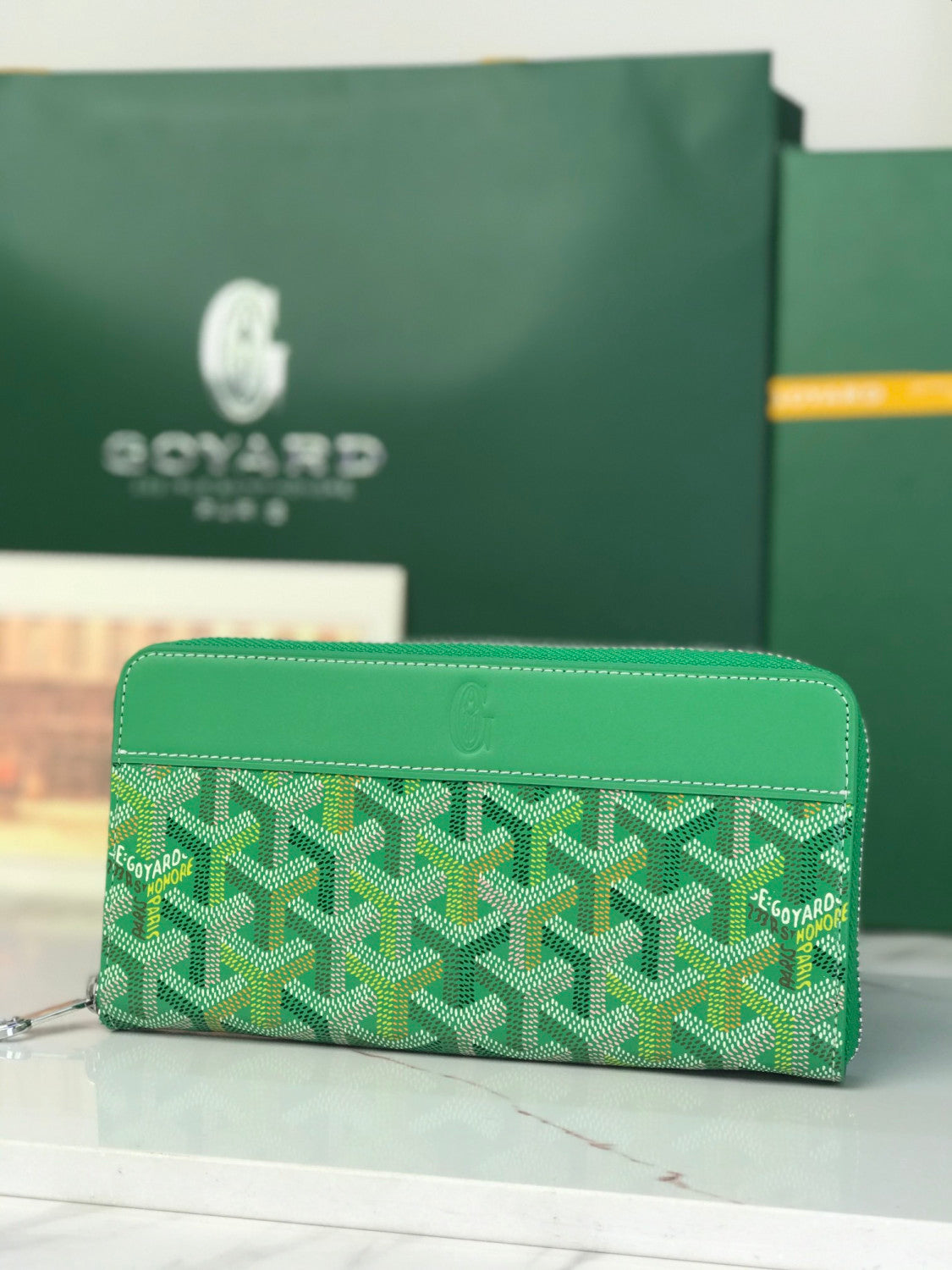Goyard 2026 Limited Edition Four Seasons Colorful Collection Matignon Large Wallet Stylish Clutch Wallet Card Holder And Zipper Pouch Bag Bags #196797