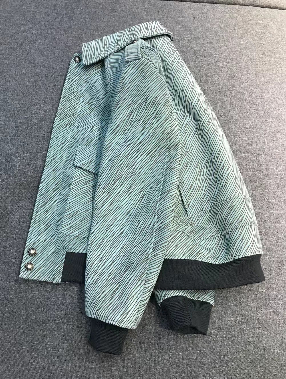 Louis Vuitton Men's And Women's Spring/Fall Fashion Casual Collared Letter Print Suede Long Sleeve Leather Jacket #328293