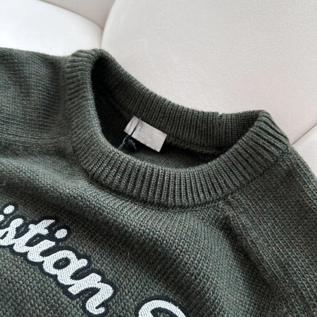 Christian Dior Atelier Sweater Crew Neck Long Sleeve Knitted jumper #96666