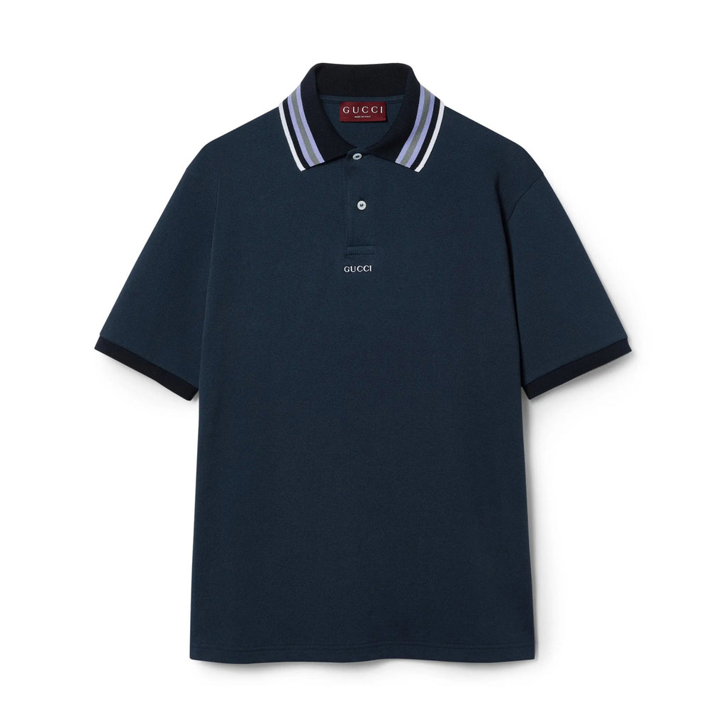 Gucci Men's Summer Letter Stripe Casual Short Sleeve Polo Shirt T-shirt #99599