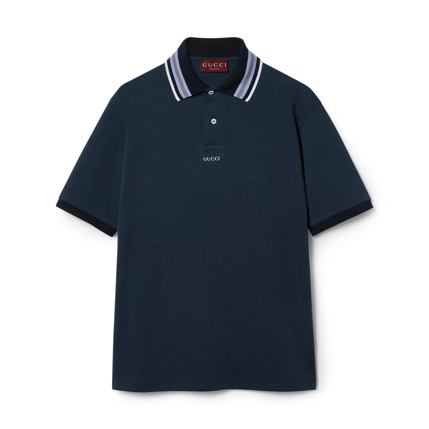 Gucci Men's Summer Letter Stripe Casual Short Sleeve Polo Shirt T-shirt #99599