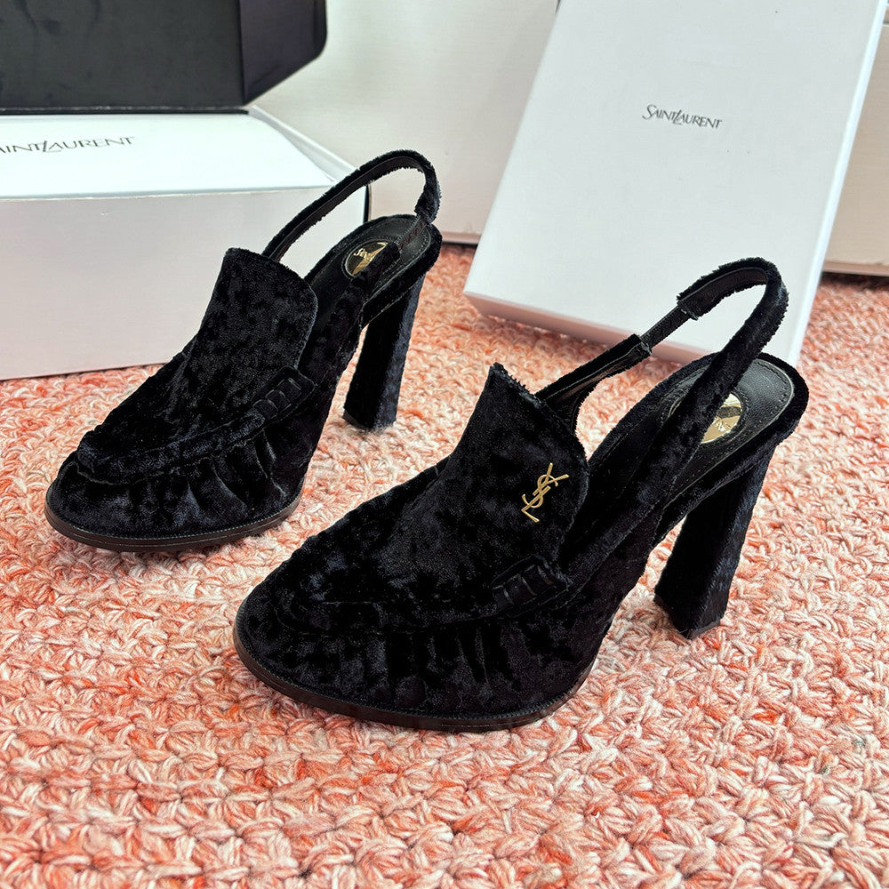 Saint Lauren High Heel Loafers #377321