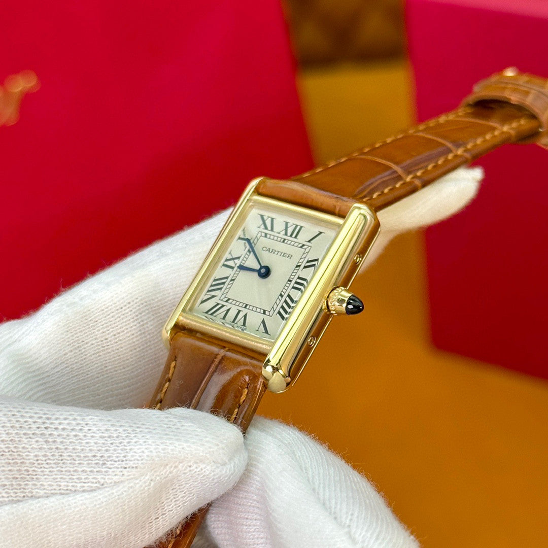 Cartier Tank Series Fashion Strap Watch #21767