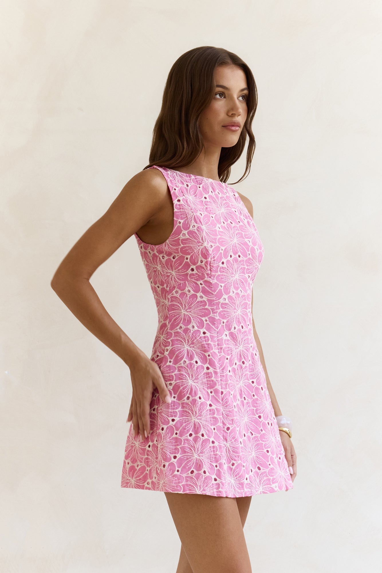 Wonderous Moment Mini Dress Pink