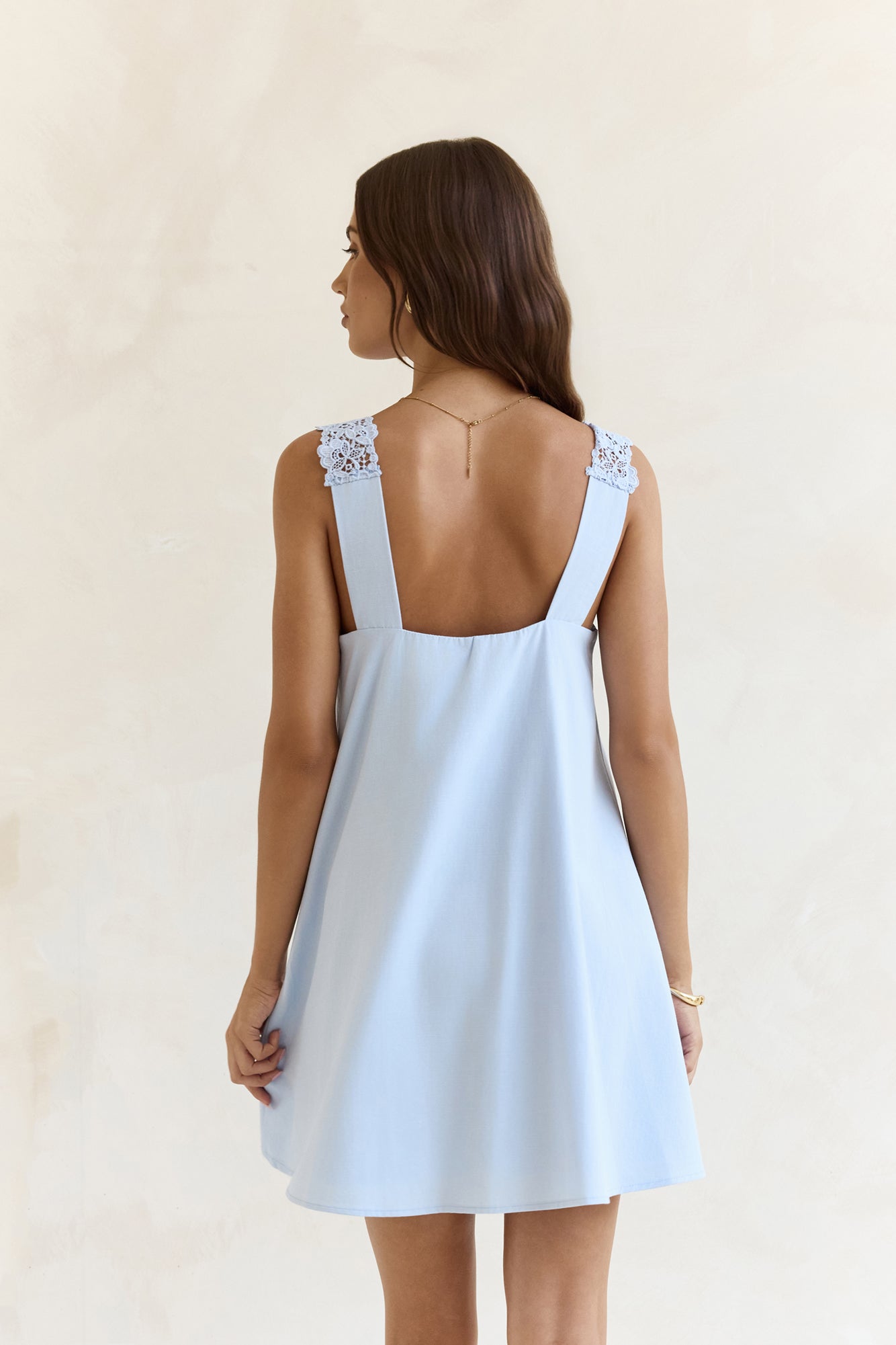 Inner Reflections Mini Dress Blue