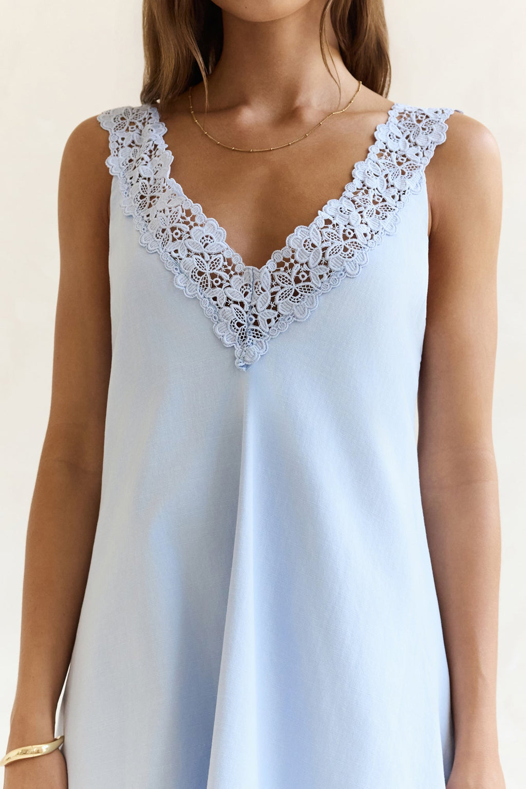 Inner Reflections Mini Dress Blue