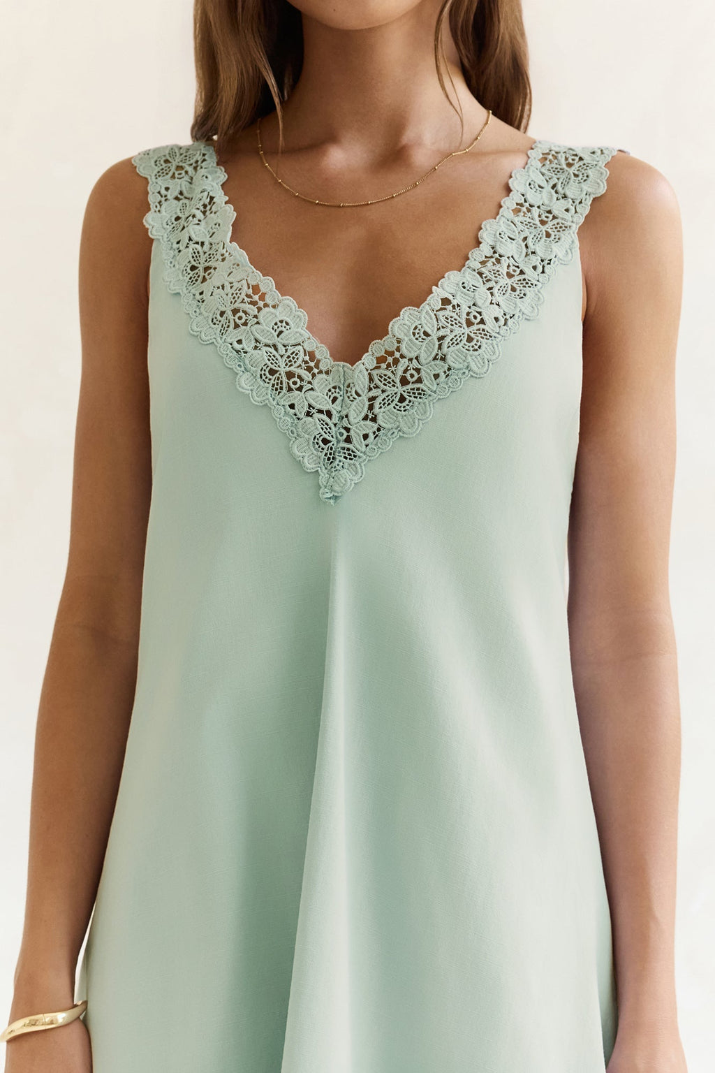 Inner Reflections Mini Dress Sage