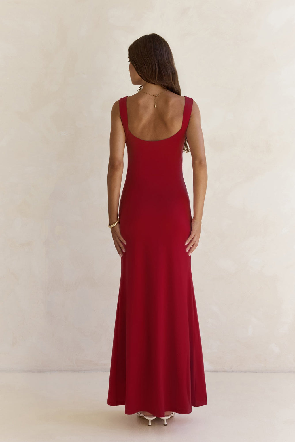 Spring In The Clouds Maxi Dress Burgundy