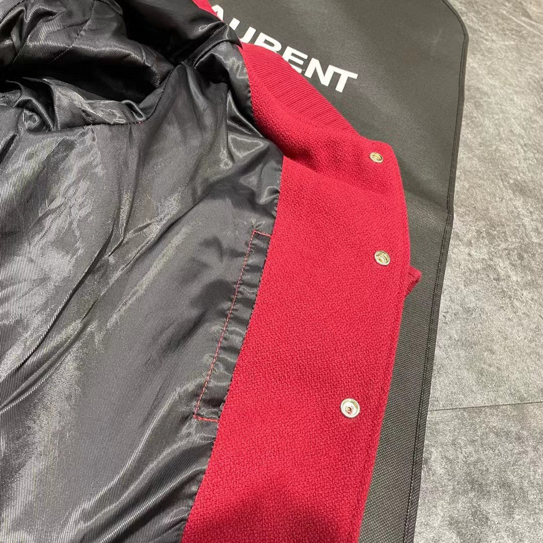 Saint Laurent Teddy Jacket In Wool Ngvp #691