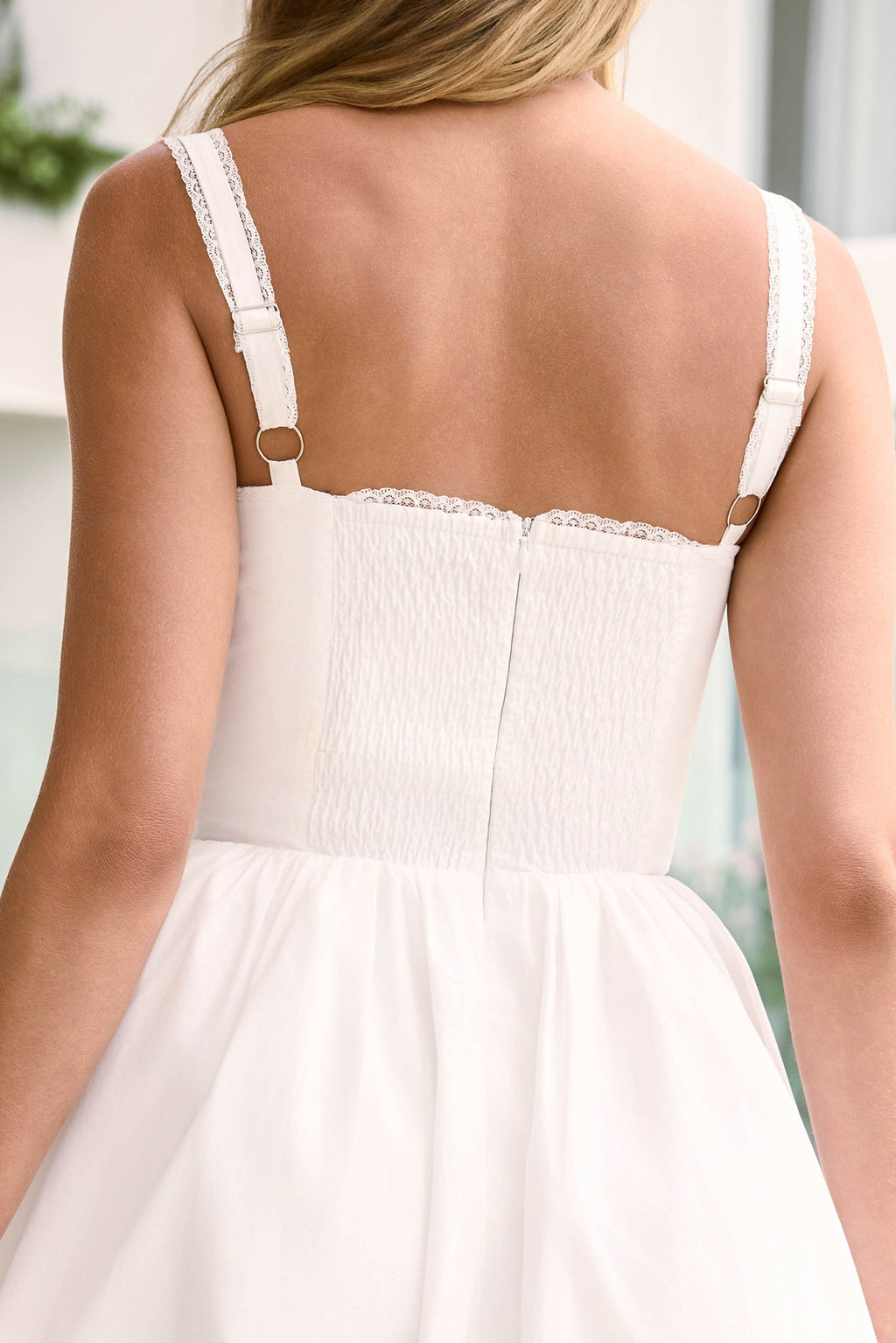 Morning Whispers Mini Dress White