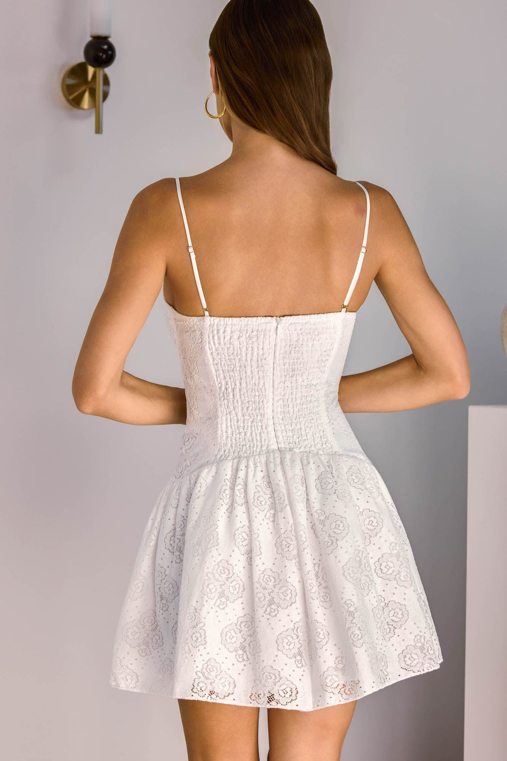 Love In Lights Mini Dress White