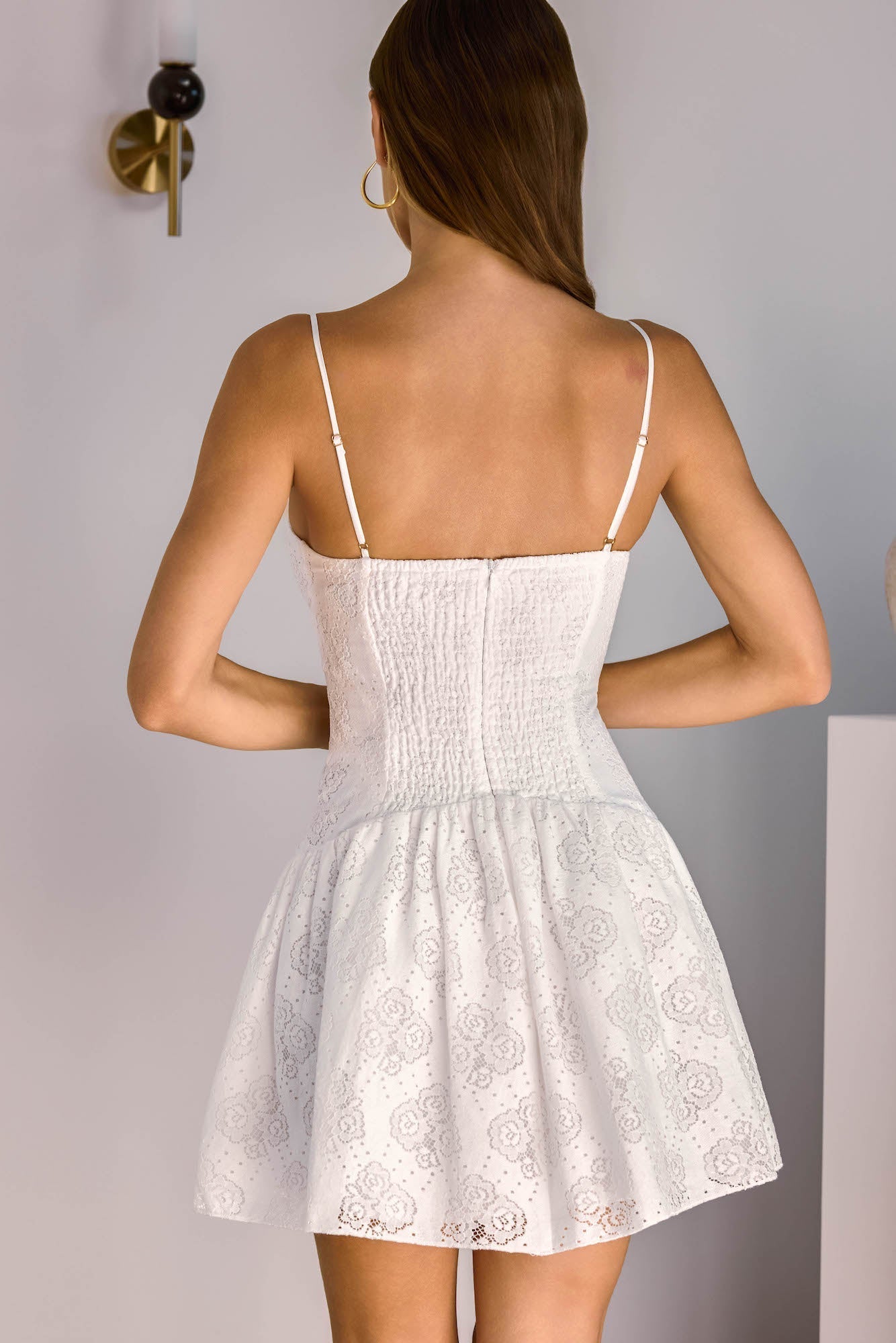 Love In Lights Mini Dress White