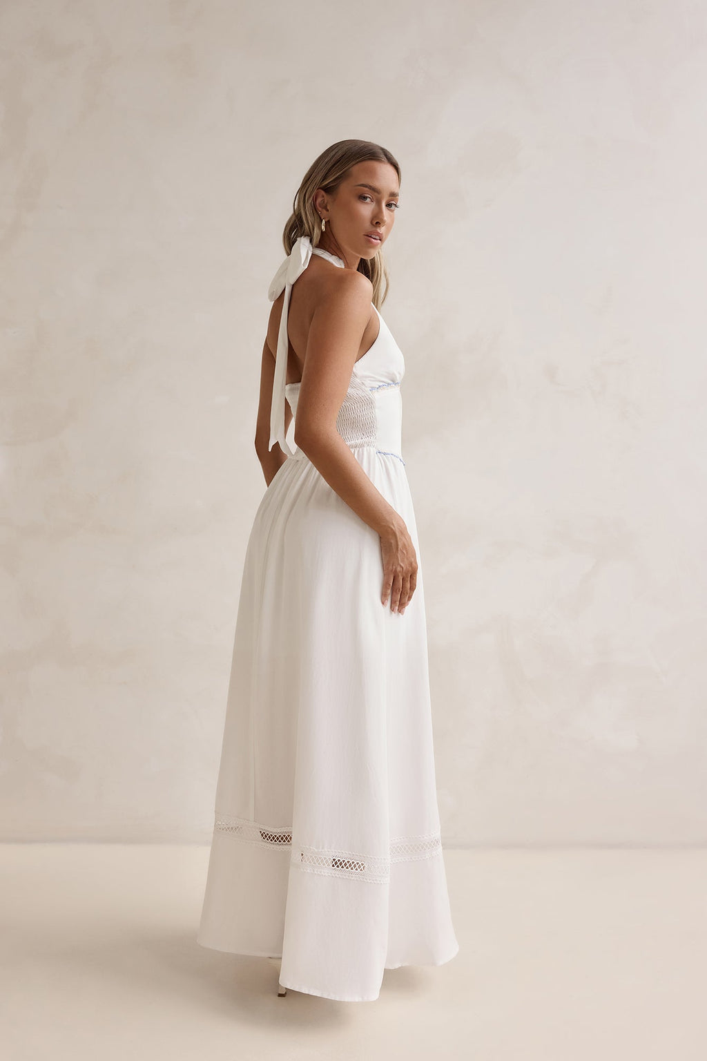 Days Of Dreaming Halter Maxi Dress White