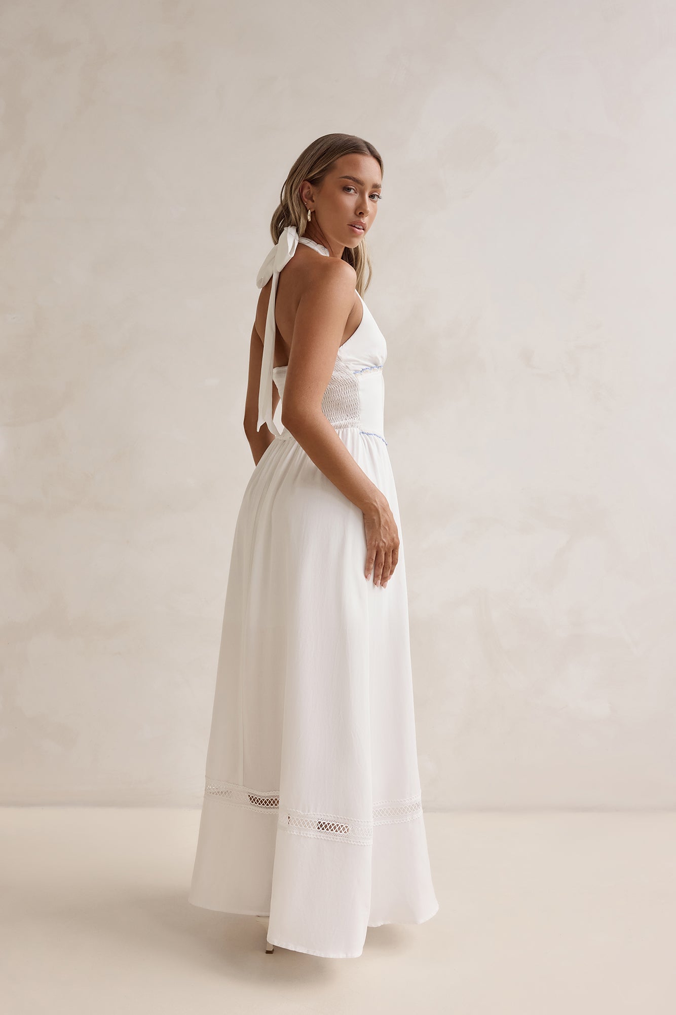 Days Of Dreaming Halter Maxi Dress White