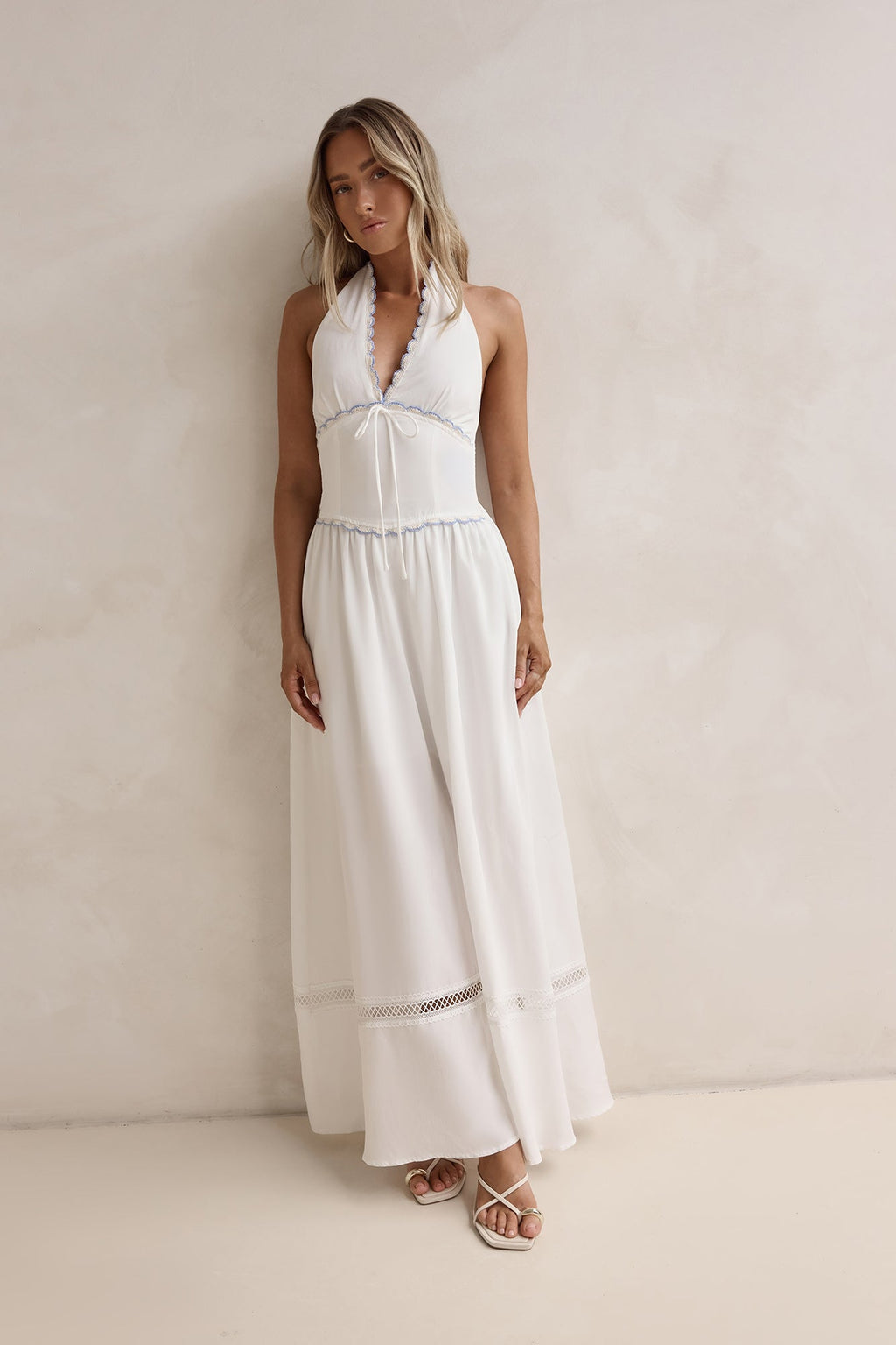Days Of Dreaming Halter Maxi Dress White