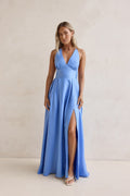 Secret Strolls Maxi Dress Blue