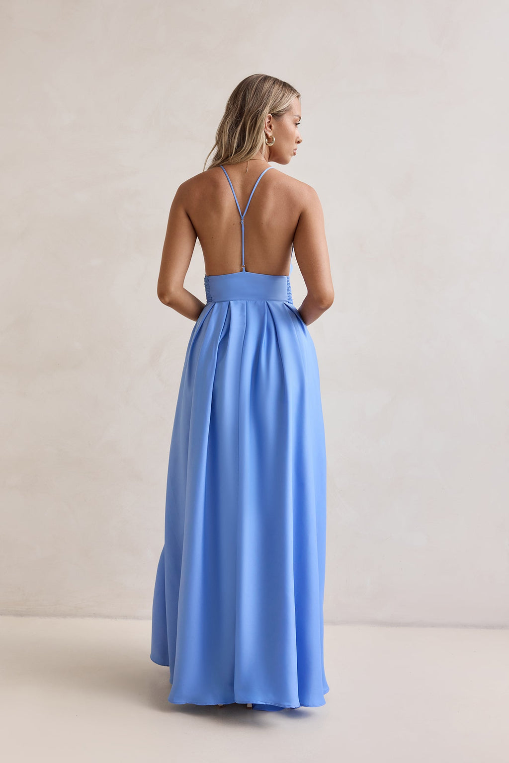 Secret Strolls Maxi Dress Blue