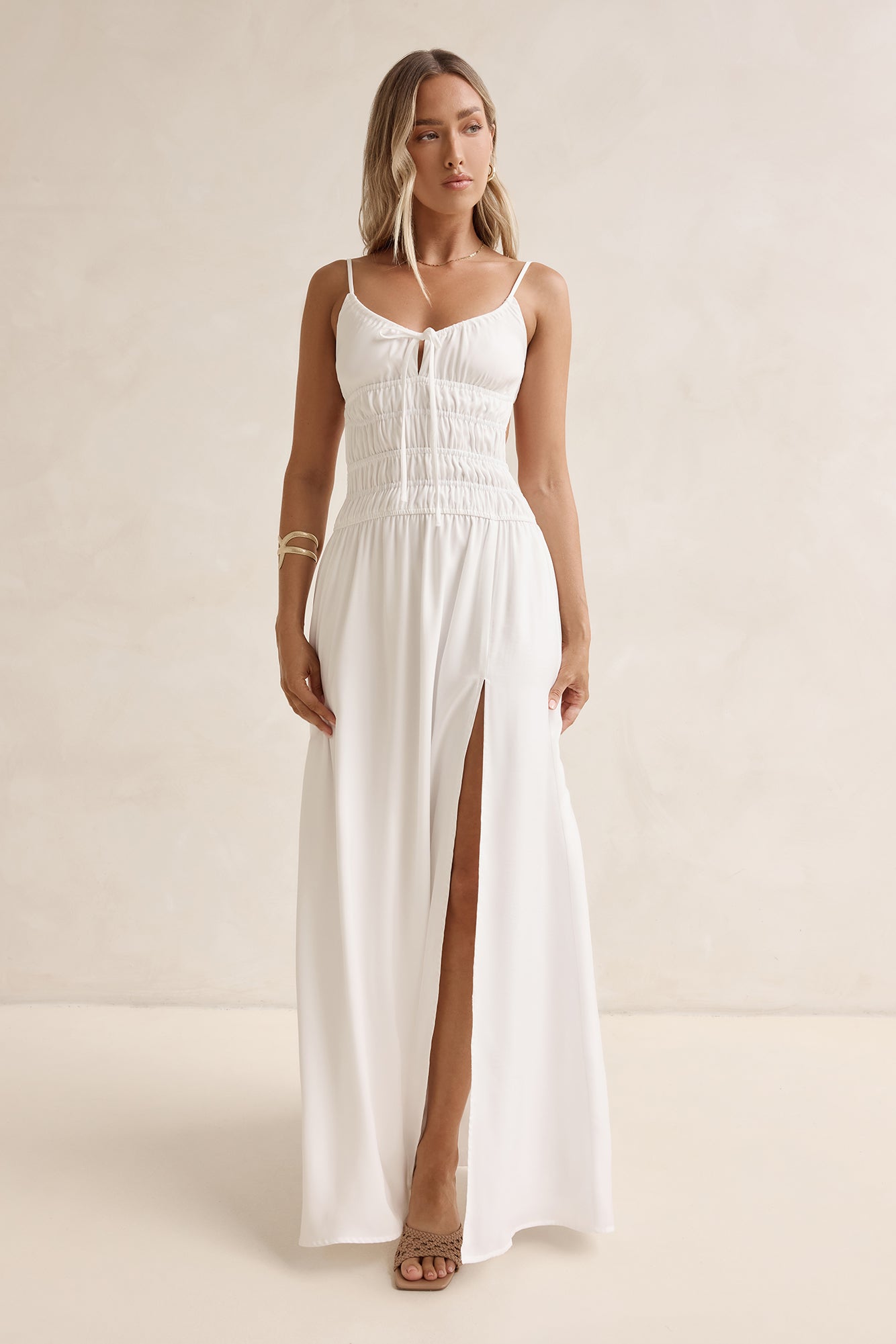 Sunbeam Days Maxi Dress White
