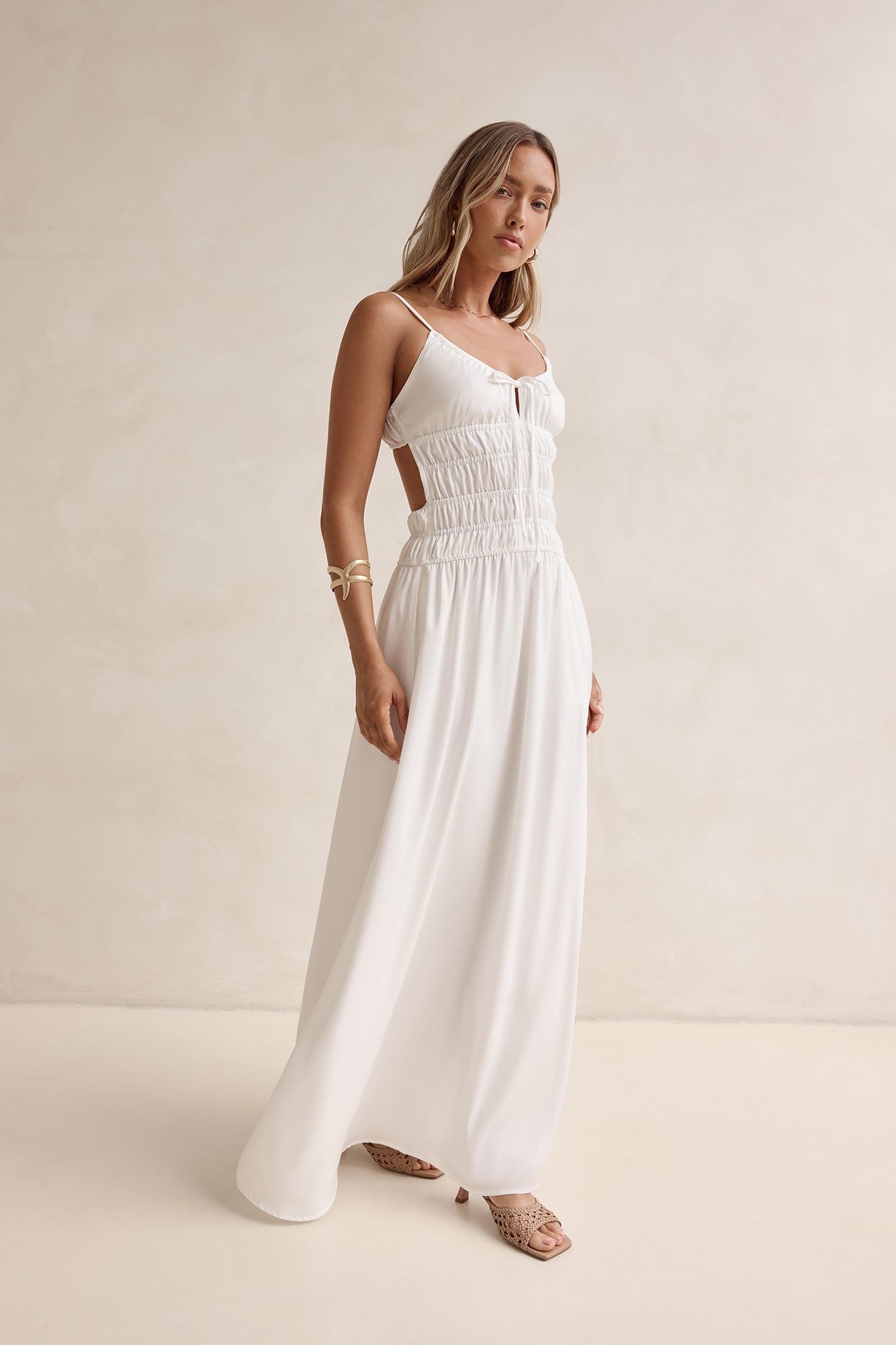 Sunbeam Days Maxi Dress White
