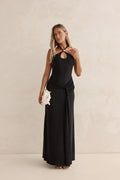 Lost In Dreams Mesh Maxi Dress Black