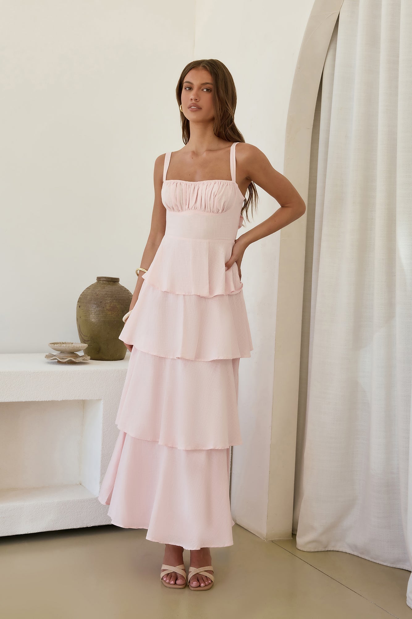 In Your Orbit Maxi Dress Pink