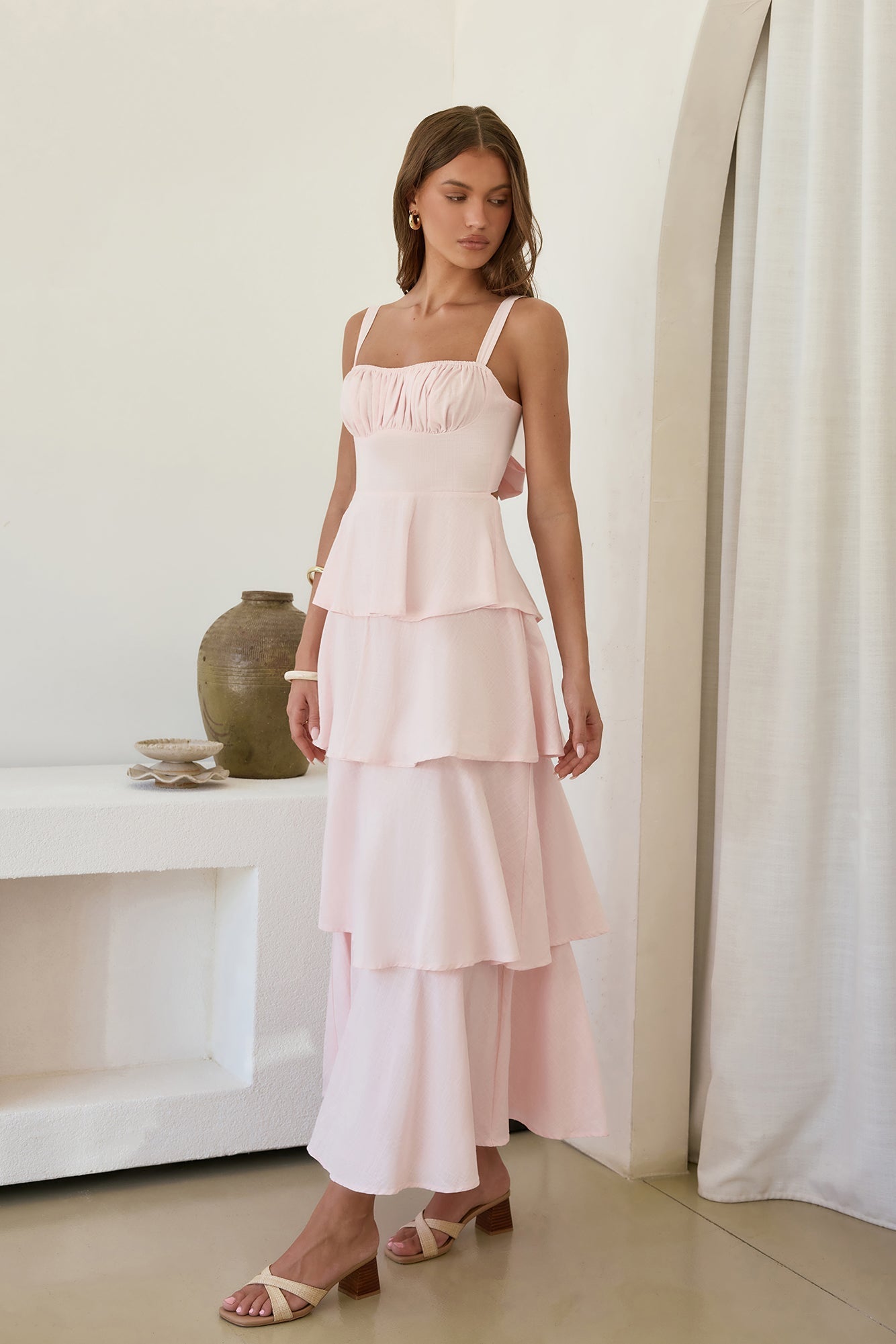 In Your Orbit Maxi Dress Pink