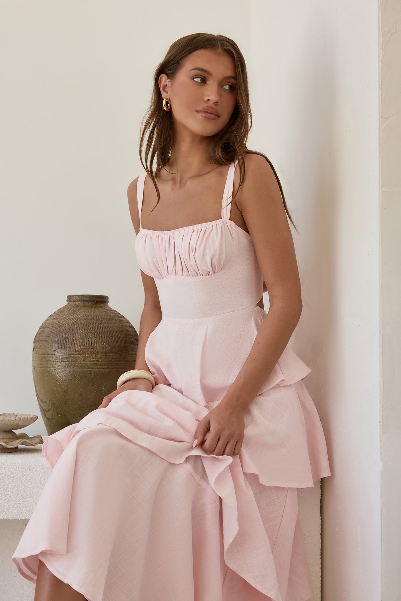 In Your Orbit Maxi Dress Pink