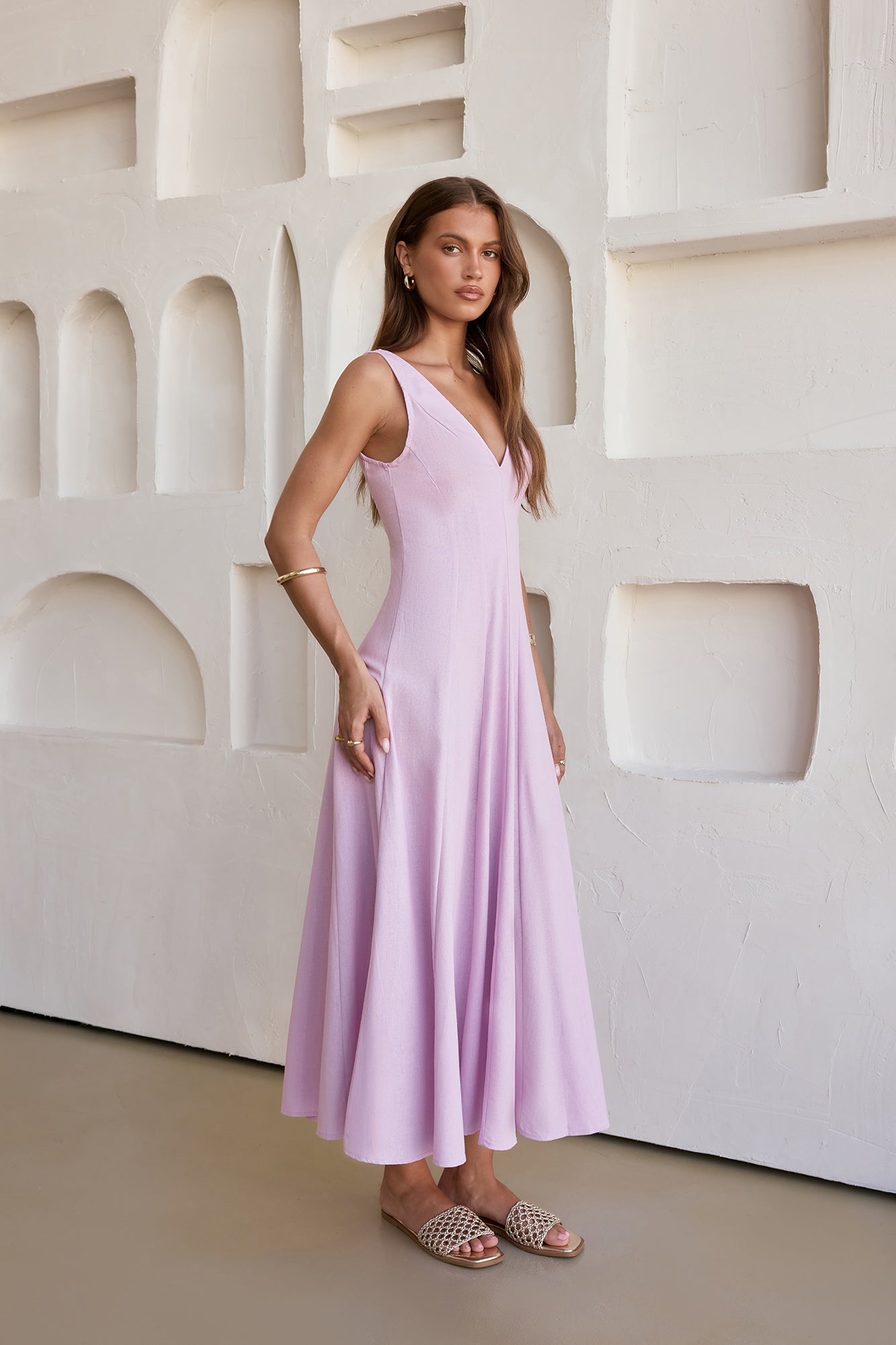Open Meadows Maxi Dress Lilac
