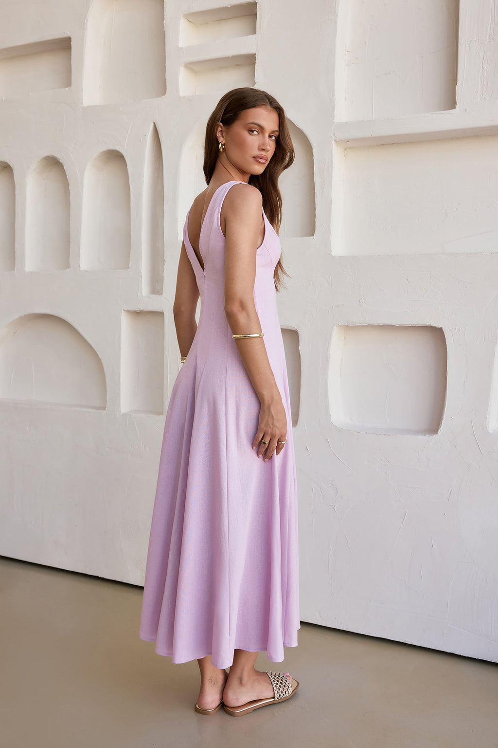 Open Meadows Maxi Dress Lilac