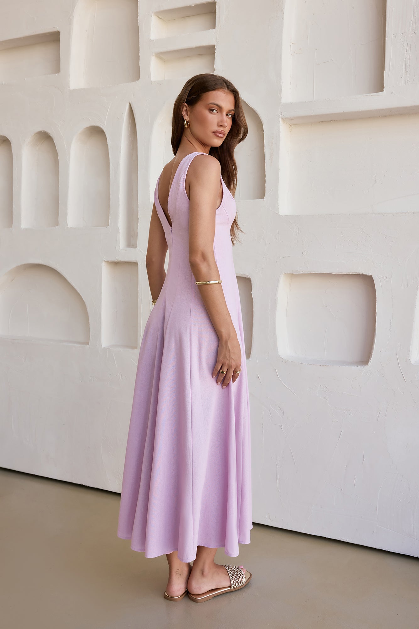 Open Meadows Maxi Dress Lilac