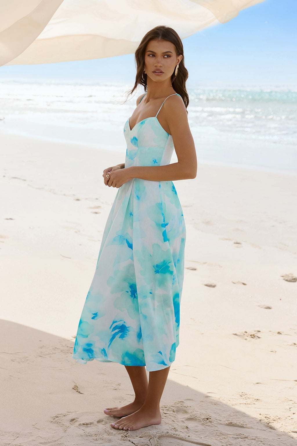 Field Of Wishes Maxi Dress Sage Floral