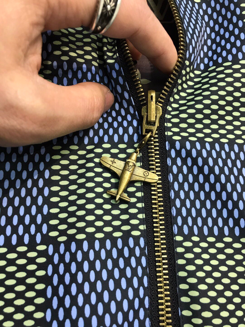 Louis Vuitton Men's Spring and Autumn Plaid Reversible Windproof Hooded Zipper Long Sleeve Jacket #75341