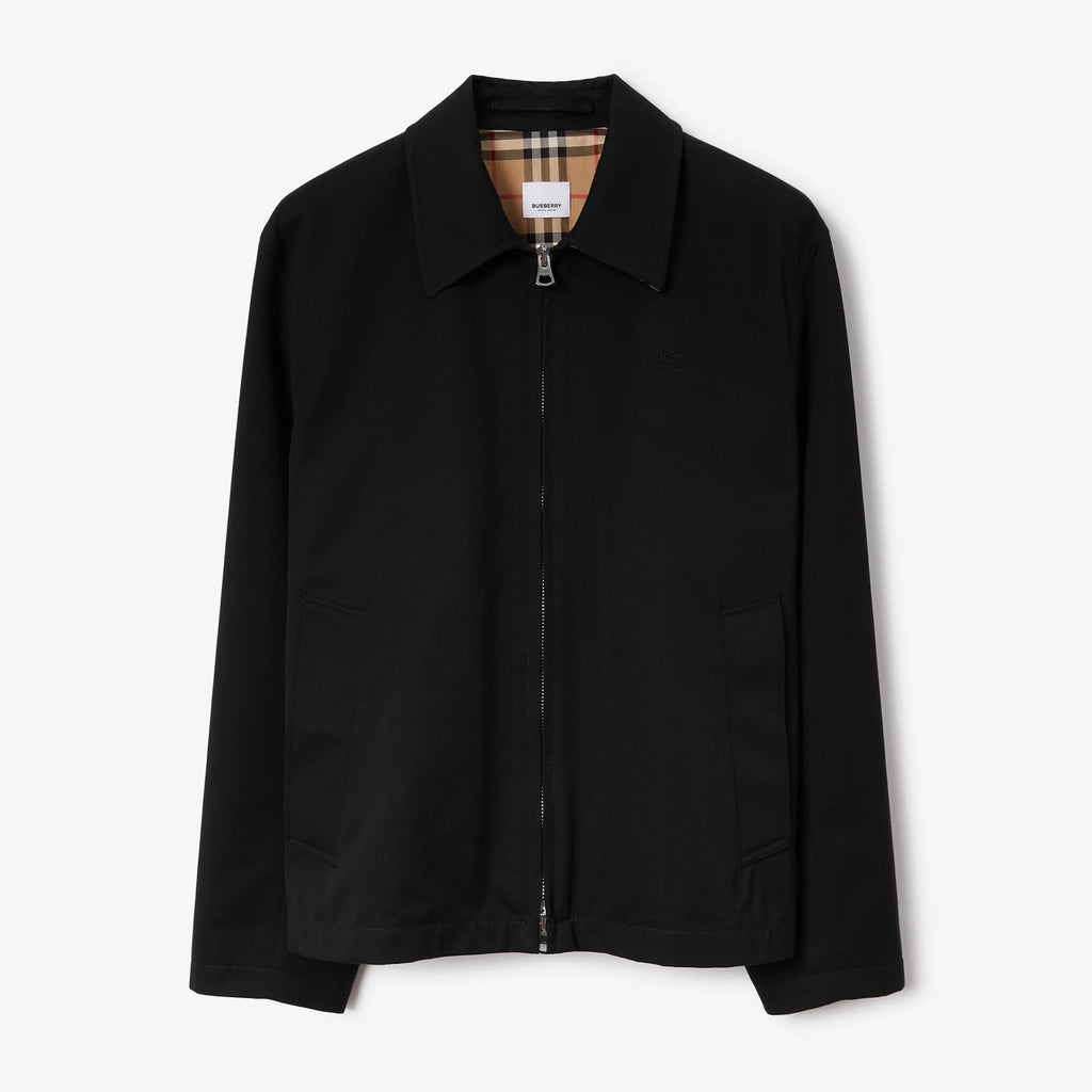 Burberry Men's Autumn and Winter Solid Color Logo Embroidery Zipper Casual Long Sleeve Cotton Jacket #73199