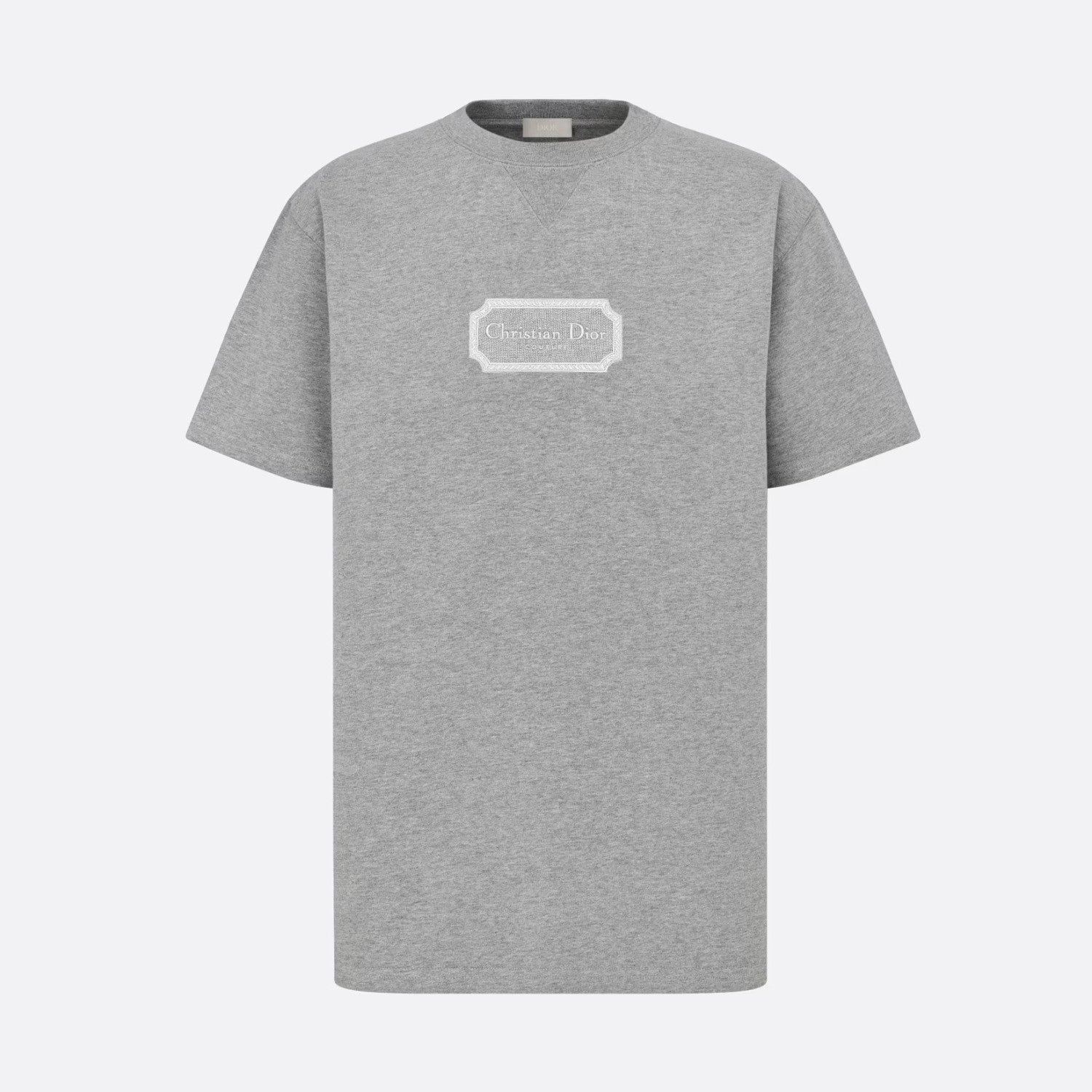 Dior Men's Summer Embroidered Logo Solid Colour Round Neck Cotton Short Sleeve T-Shirt #97793