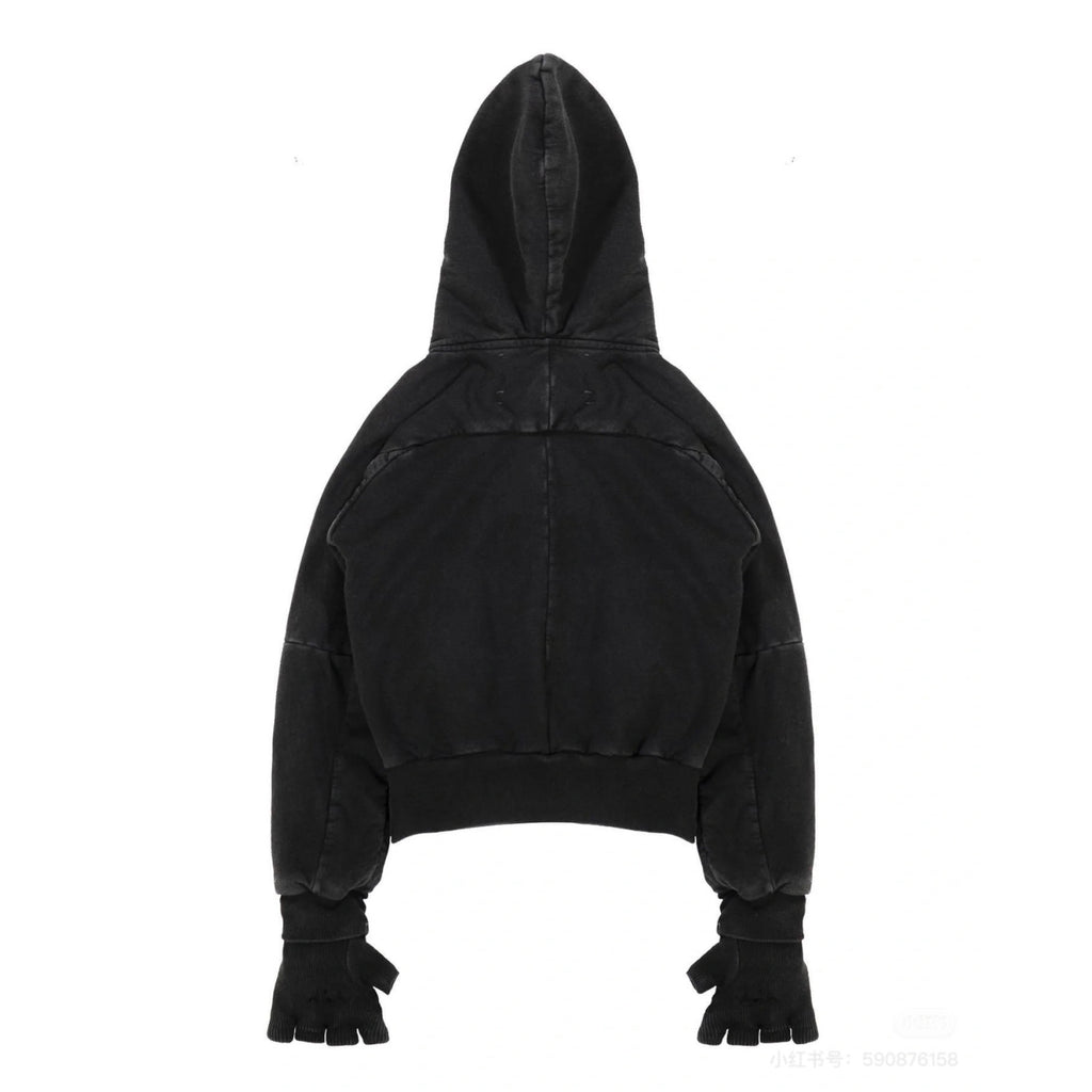 Shineluxury Studios Zipper Jacket Italian Terry Cotton Global Limited Fashion Trend High Street Short Hooded Sweatshirt Jacket Men's Fall And Winter Ngvp #2256