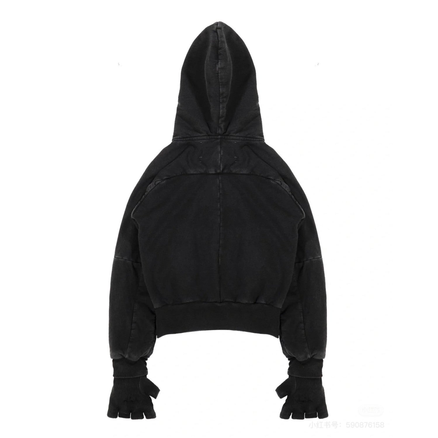 Shineluxury Studios Zipper Jacket Italian Terry Cotton Global Limited Fashion Trend High Street Short Hooded Sweatshirt Jacket Men's Fall And Winter Ngvp #2256
