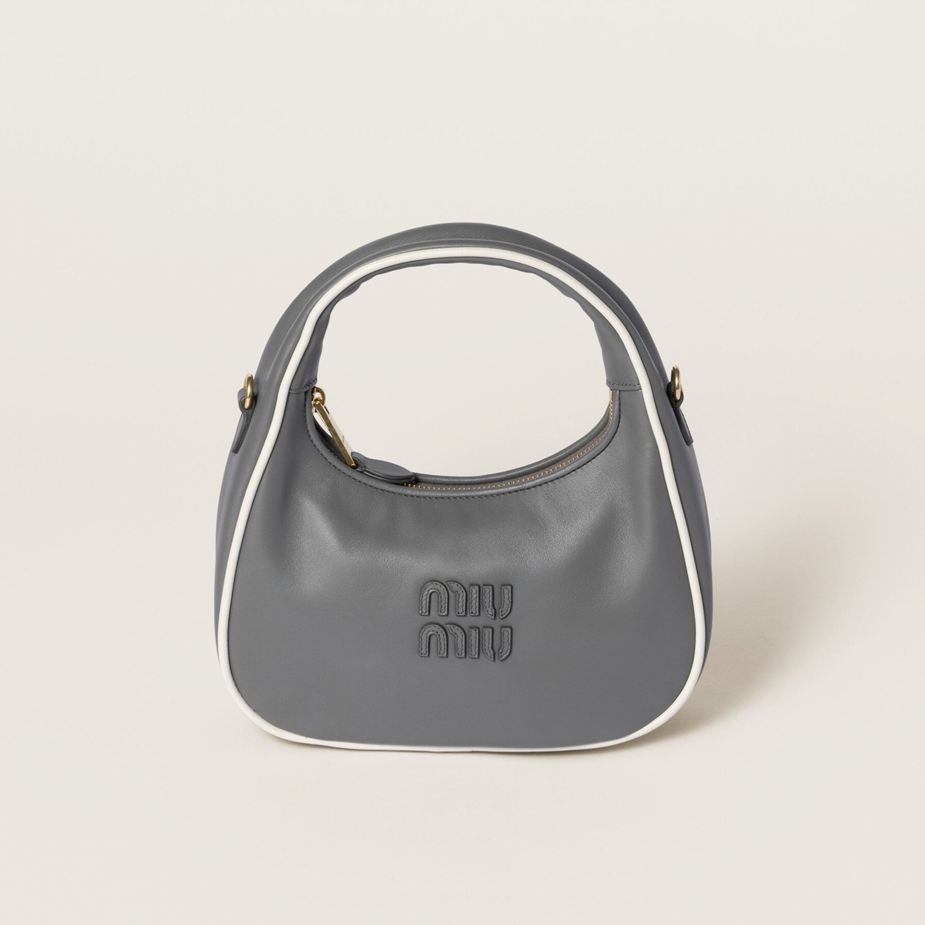 MiuMiu Wander Women's Zipper Closure Quilted Napa Leather Shoulder Crossbody Handbag Bag Bags #76557
