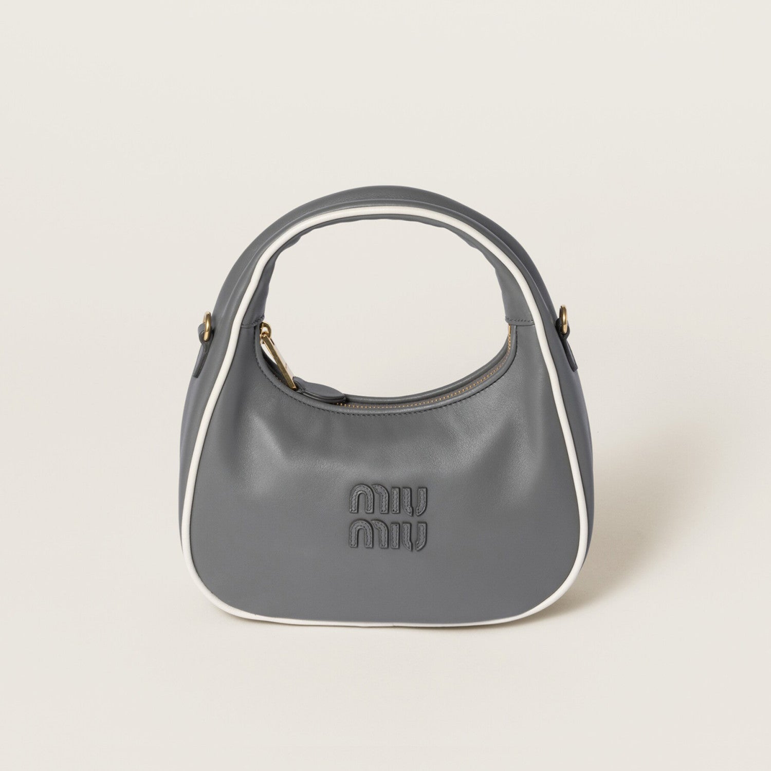 MiuMiu Wander Women's Zipper Closure Quilted Napa Leather Shoulder Crossbody Handbag Bag Bags #76557