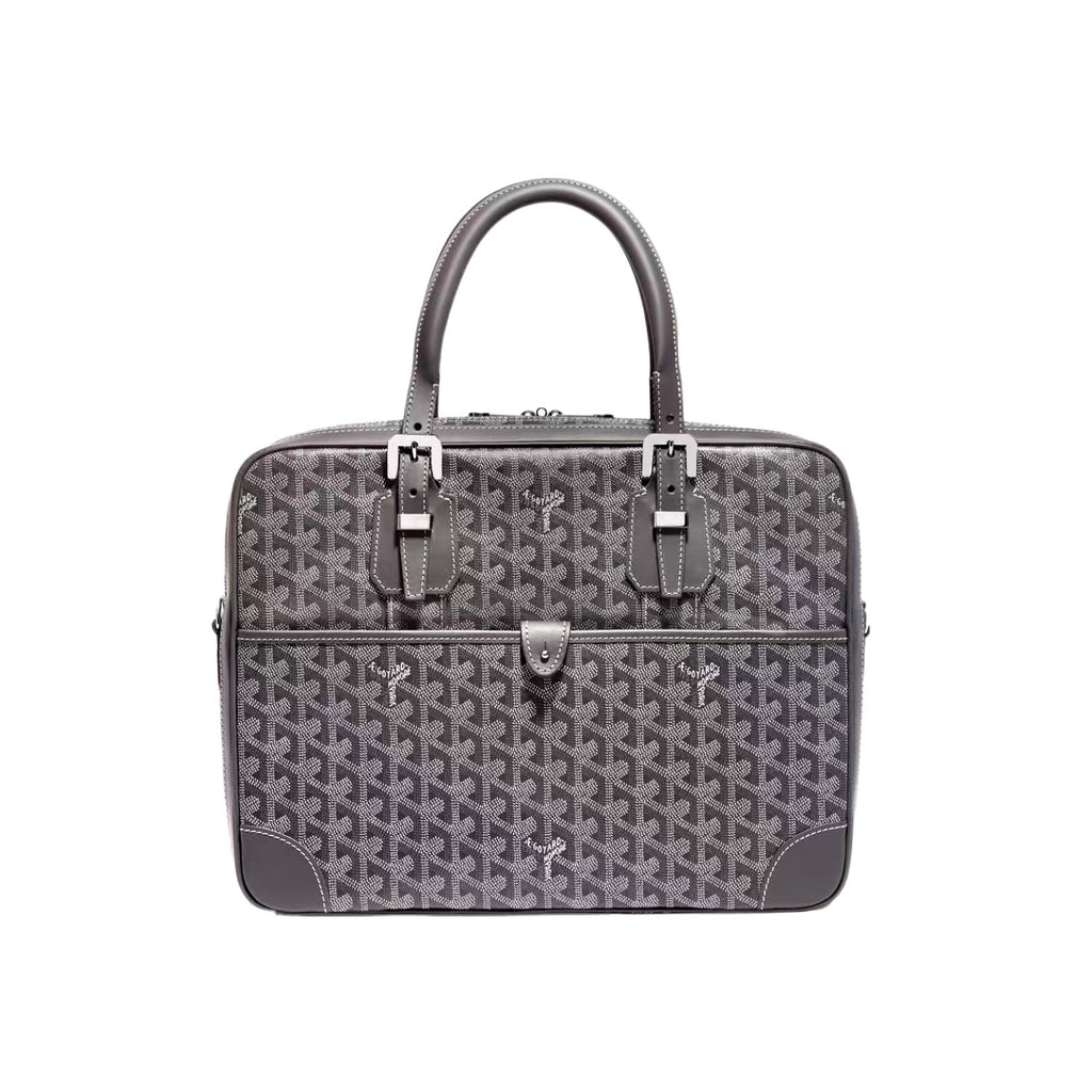 Goyard Men's & Women's Fashion Classic Distressed Full Print Zipper Closure Leather Handle Briefcase Tote Bag Bags #79434