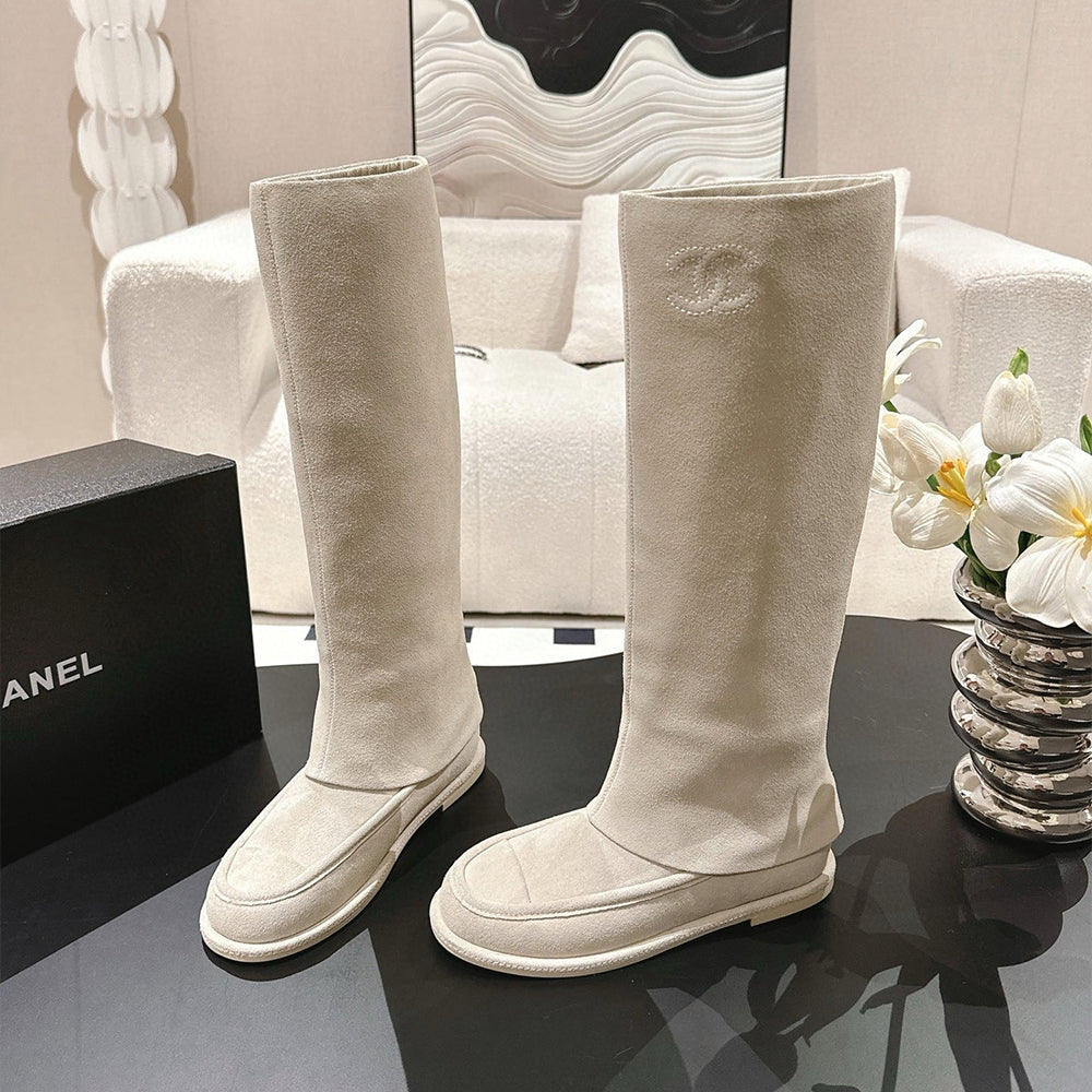Chanel Women's Suede Boots #335027