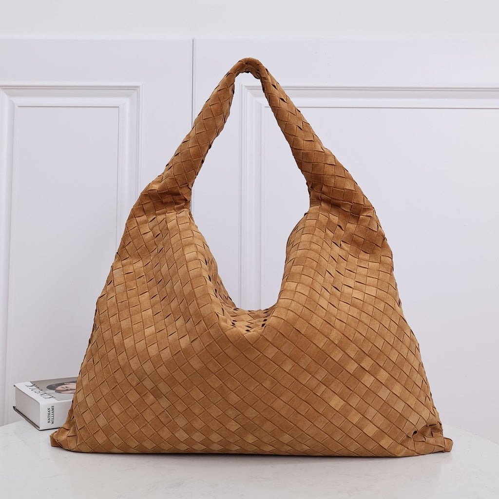 Bottega Veneta Hop Large Multicolor Collection Intrecciato Woven Shoulder Bag Suede Glossy Leather 100% Genuine Leather Fashion Temperament Bags 763970V3IV12190 #81129