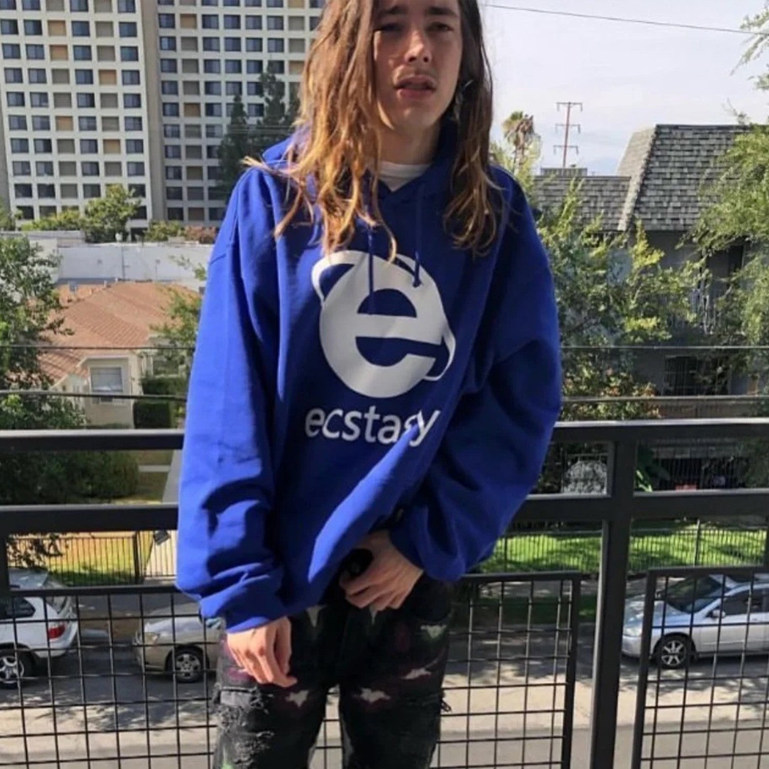 Vetements Men's Spring And Autumn Esctasy Browser Sweatshirt Fashion Letter Printed Loose Zipper Long Sleeve Hoodie #71574