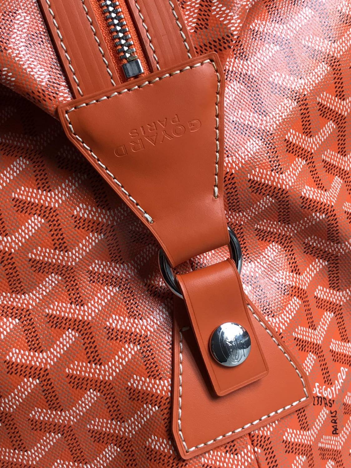 GOYARD Bowling45 Men's And Women's Fashion Classic All-over Print Zipper Closure Canvas Leather Oversized Travel Bag Bags BOWLIN045TY33CL33P #78364
