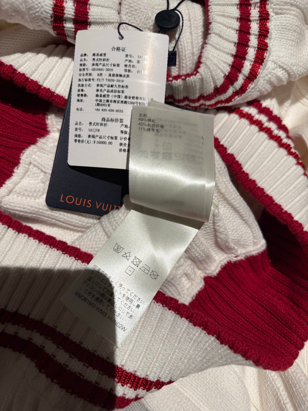 Louis Vuitton Preppy V-Neck Cable Pullover #337099