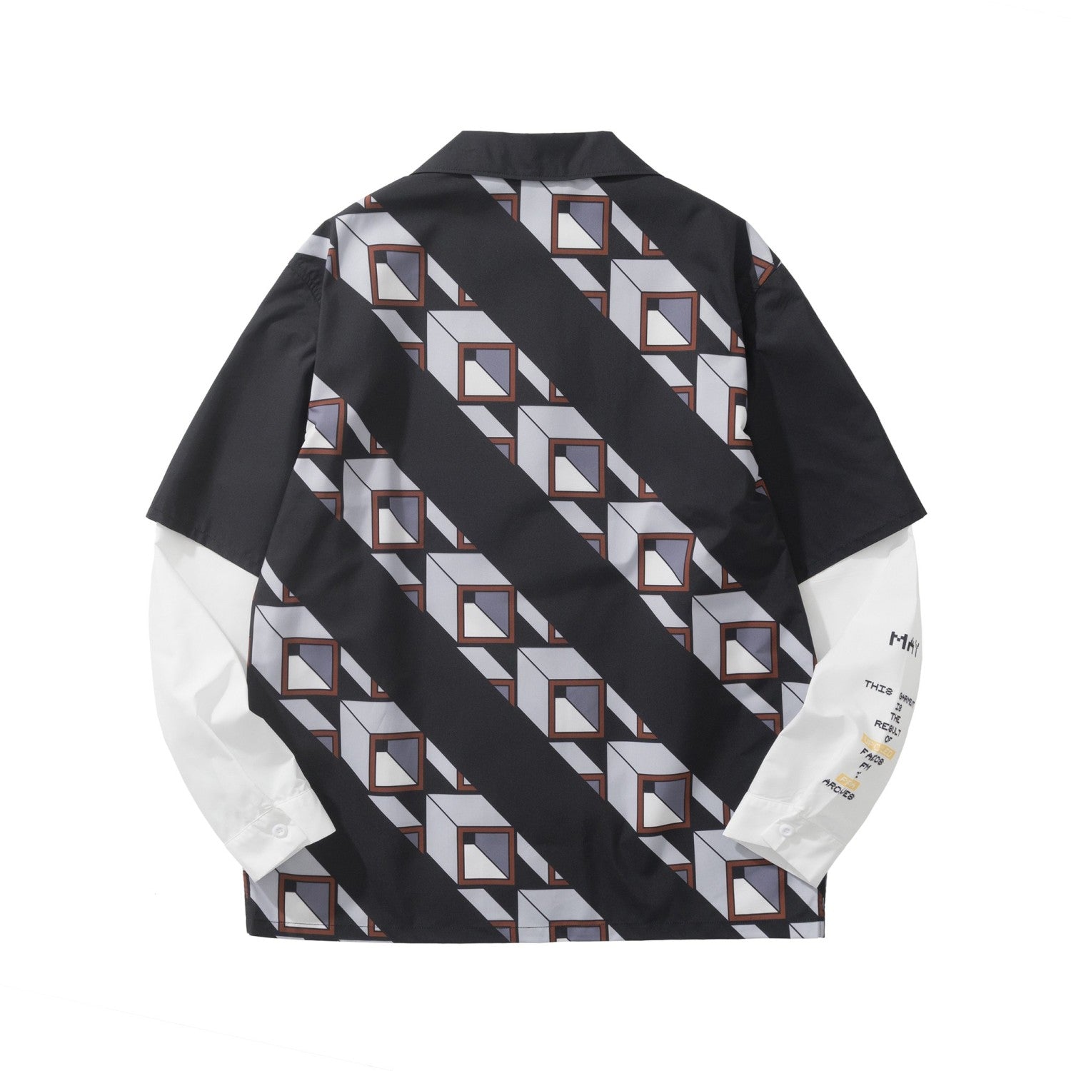 PRADA Black steel Timecapsule Printed Cotton Shirt #377112