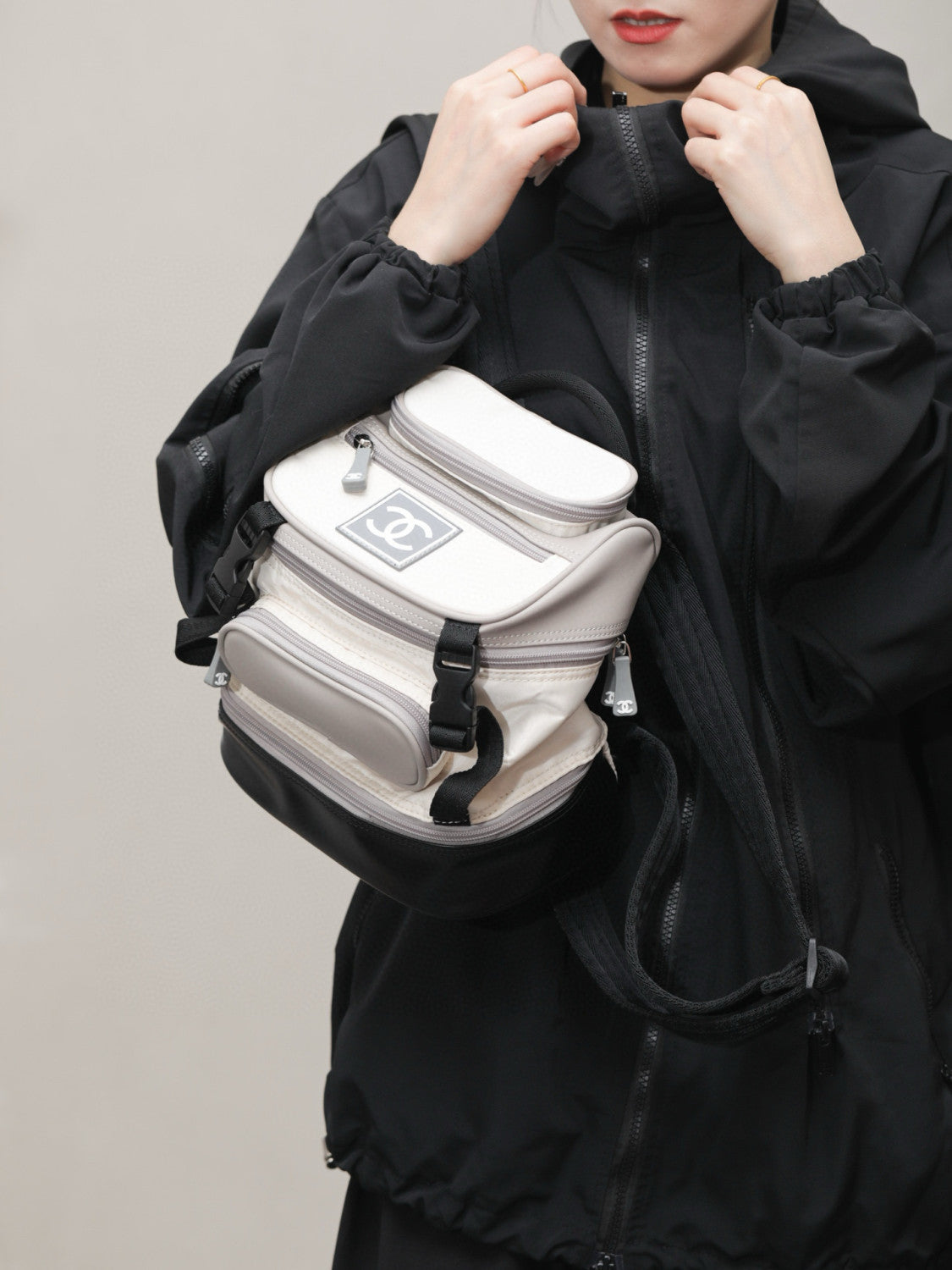 Chanel Women's Retro Sports Series Color Blocking Fashion Casual Shoulder Bag Backpacks Bags #76117