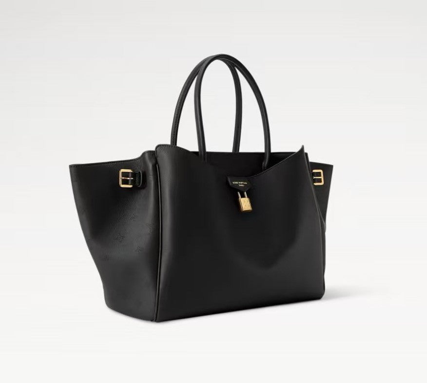 Louis Vuitton Vendôme Medium Handbag Vendome  M26501 Brown M26338 Black Chip Monogram Engraved Padlock Fashionable Modern Clutch Tote Crossbody Bag #195566