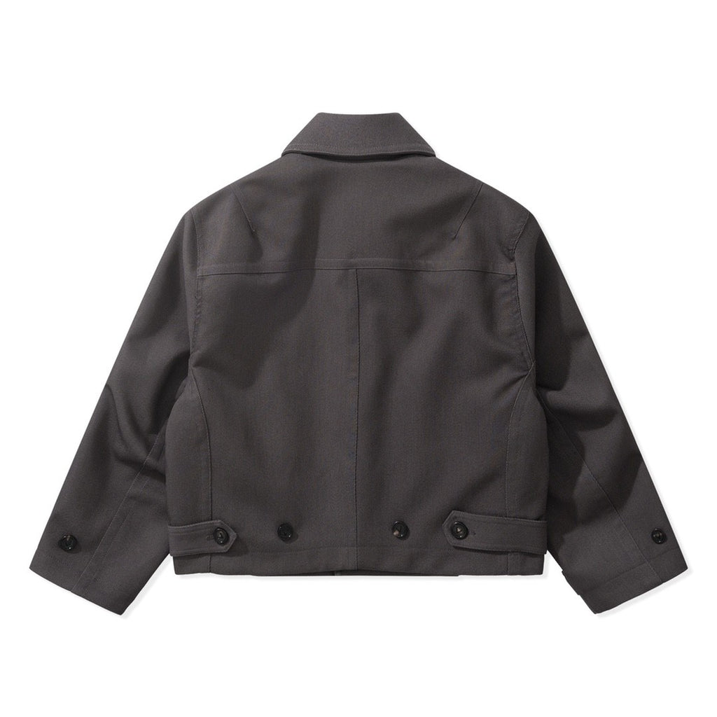 Bottega Veneta Men's Autumn/winter Wool Twill Jacket Fashionable Casual Single-breasted Lapel Short Jacket With Belt Ngvp #2616